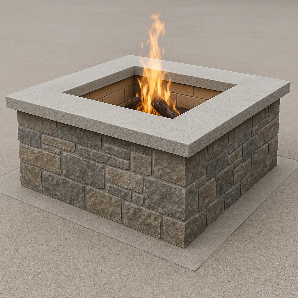 ModuStone natural stone fire pit